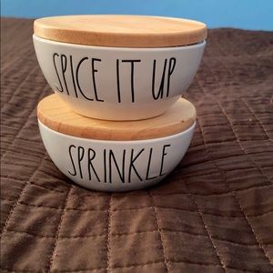 Rae Dunn sprinkle and spice it up bowls